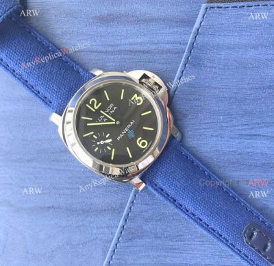 SIHH 2018 - Panerai PAM 777 Watch - Panerai Luminor Marina Blue OP Logo W Blue Canvas Strap